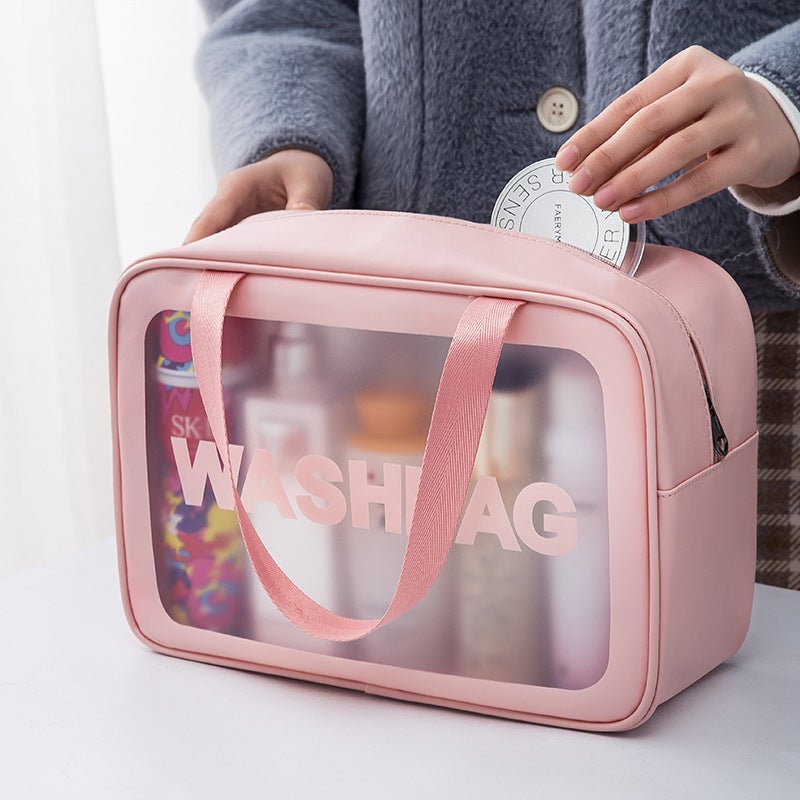 Pvc Transparent Cosmetic Bag, Large Capacity, High Appearance Value, Portable, Waterproof, Cosmetic Storage Bag, Toiletry Bag - Image 3